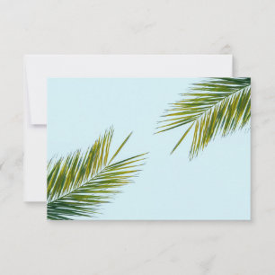 Palm tree branch card