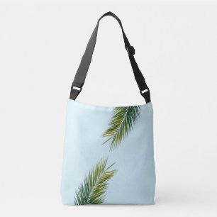 Palm tree branch crossbody bag