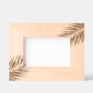 Palm tree branch etched frames