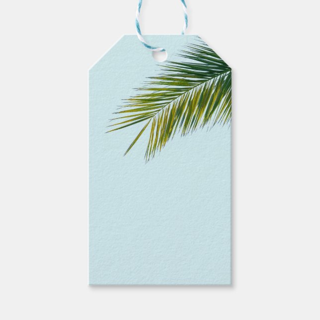 Palm tree branch gift tags (Front)