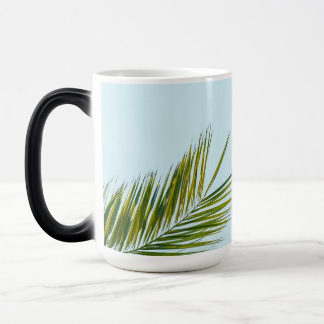 Palm tree branch magic mug (Left)