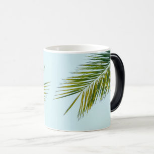 Palm tree branch magic mug