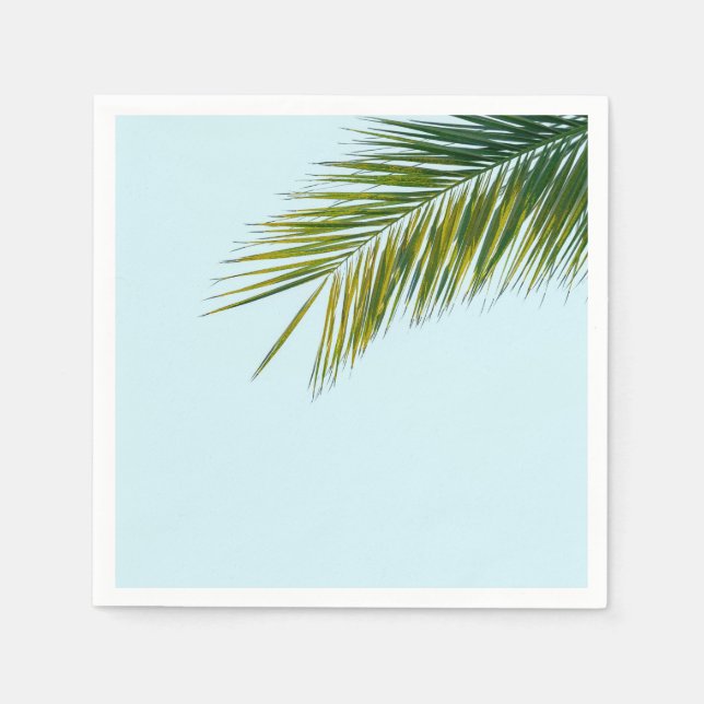 Palm tree branch napkin (Front)