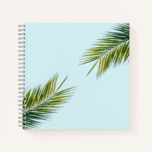 Palm tree branch notebook