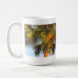 Palm Tree Branches, Afternoon Sun Coffee Mug