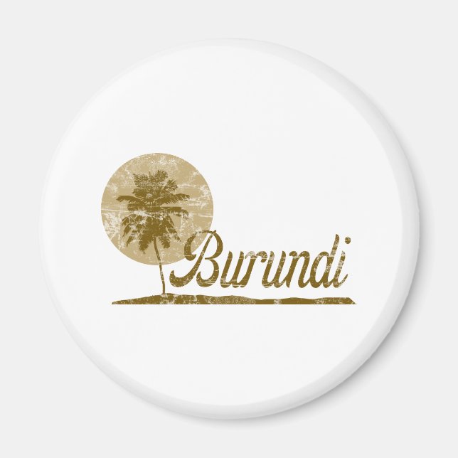 Palm Tree Burundi Magnet (Front)