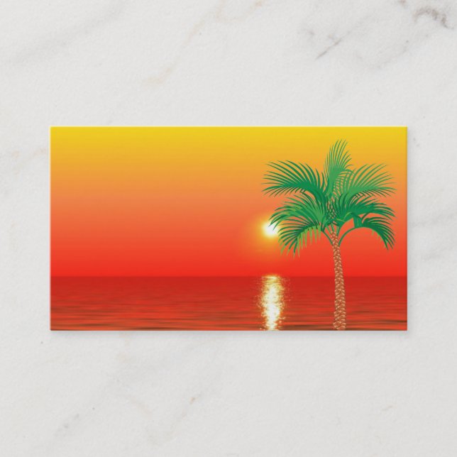 Palm Tree Business Card (Front)