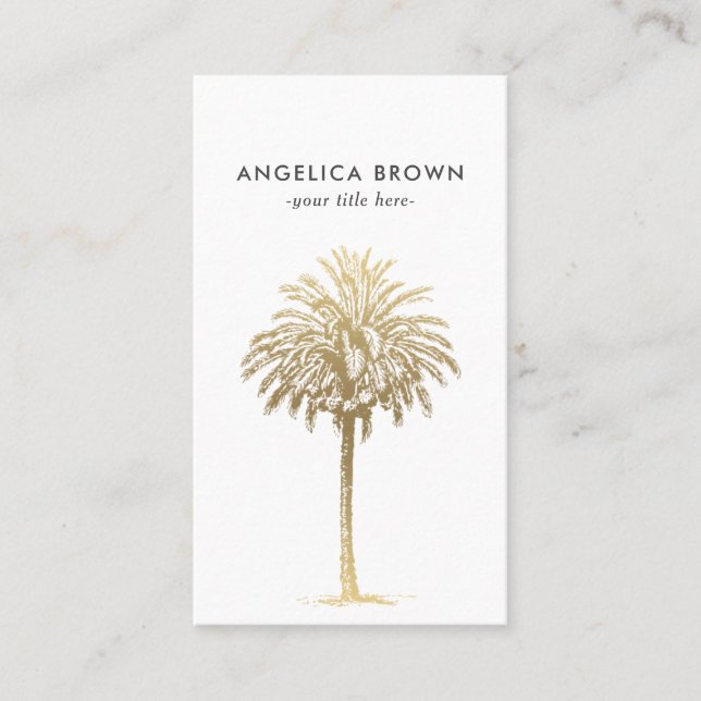 Palm Tree Business Card (Front)