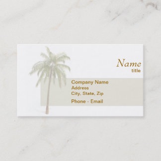 Palm Tree Business Card