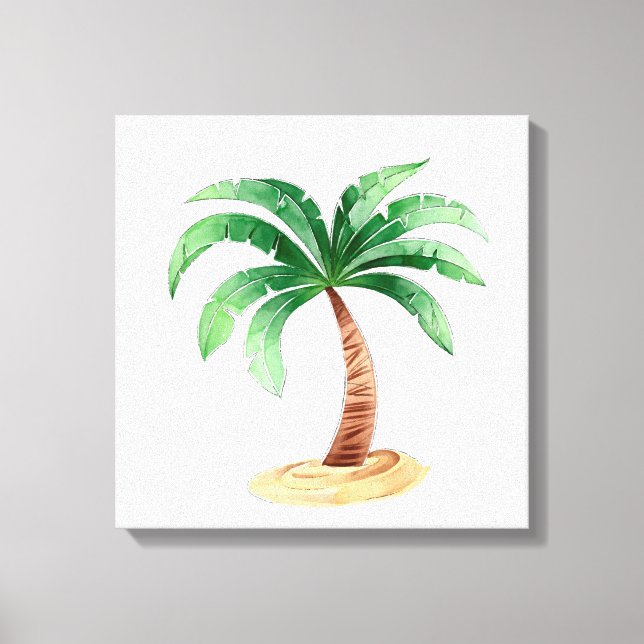 Palm Tree Canvas Print (Front)