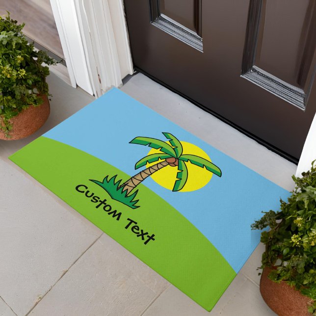 Palm Tree Cartoon Doormat (Creator Uploaded)