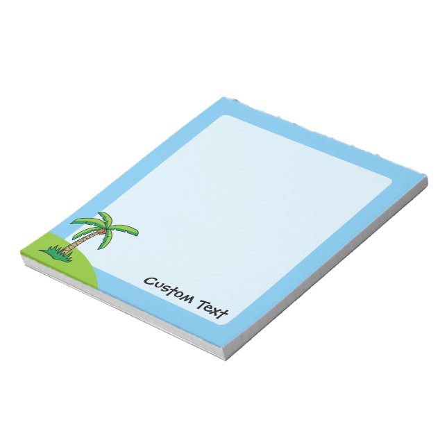 Palm Tree Cartoon Notepad (Rotated)