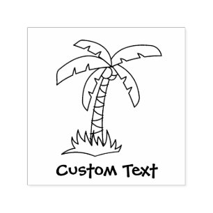 Palm Tree Cartoon Self-inking Stamp