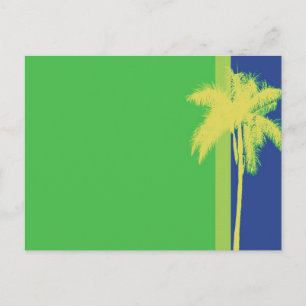 Palm Tree Citrus Colour Postcard