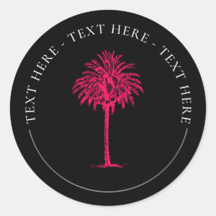 Palm Tree Classic Round Sticker