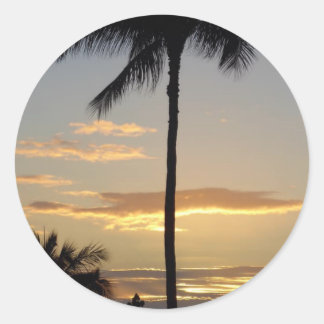 Palm Tree  Classic Round Sticker