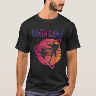 Palm Tree Colourful Punta Cana Paradise Dominican  T-Shirt
