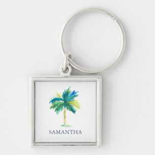 Palm Tree Customizable Keychains Personalised