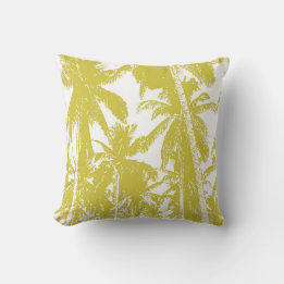 Palm Tree Design Throw Pillow