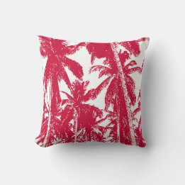 Palm Tree Design Throw Pillow