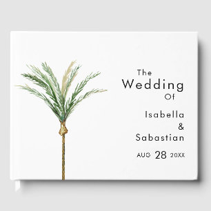 Palm Tree Destination Wedding Guest Book