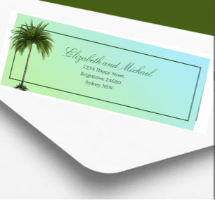 Palm Tree Elegant Modern Green Chic