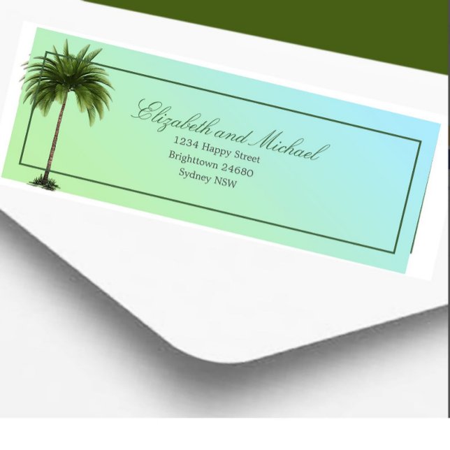 Palm Tree Elegant Modern  Green Chic (Creator Uploaded)