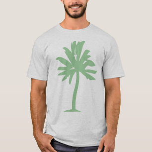 Palm Tree - Faded Green T-Shirt