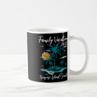 Palm Tree Family Vacation 2025 Florida Beach Treas Coffee Mug