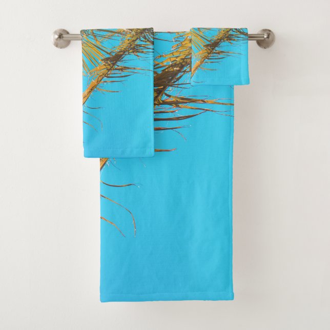 Palm Tree Feuille Turquoise Sky (En situation)