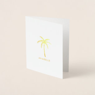 Palm Tree Foil Card