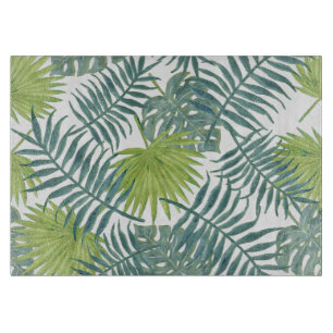 Palm Tree Fronds Painting Hawaiian Cutting Board