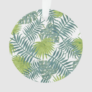 Palm Tree Fronds Painting Hawaiian Ornament