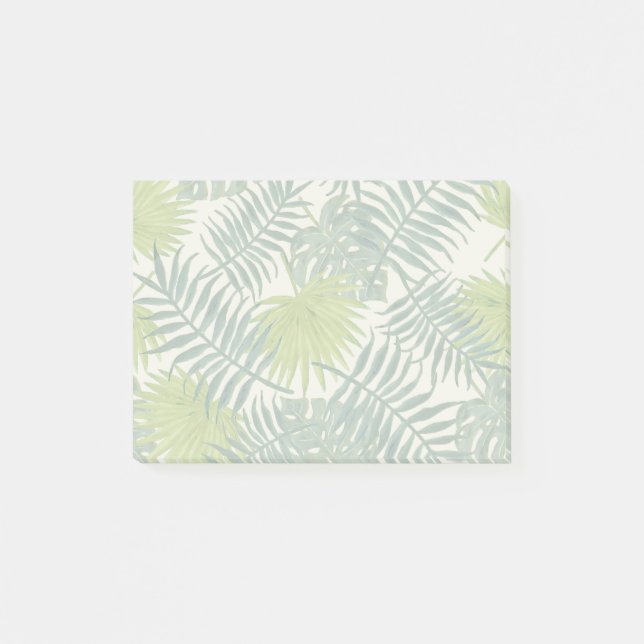 Palm Tree Fronds Painting Hawaiian Post-it Notes (Front)