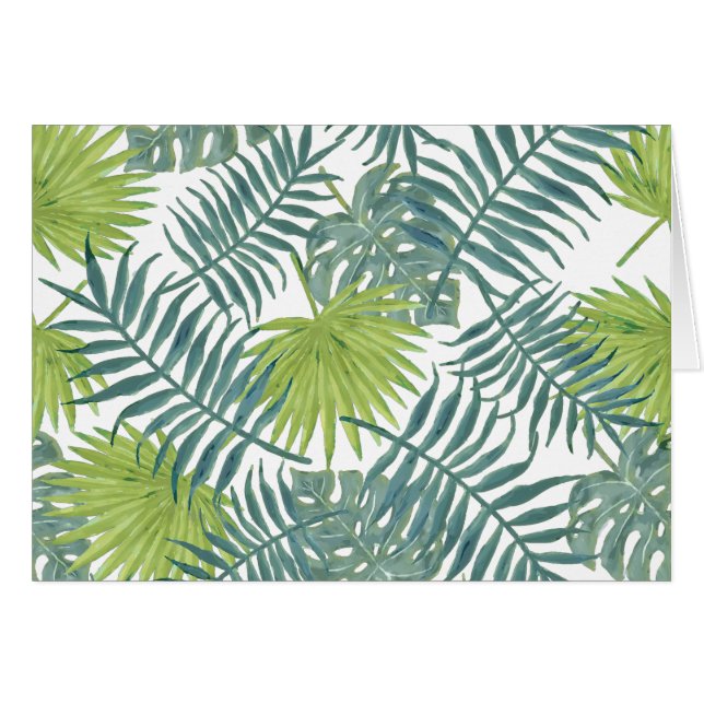 Palm Tree Fronds Peinture hawaïenne (Devant horizontal)