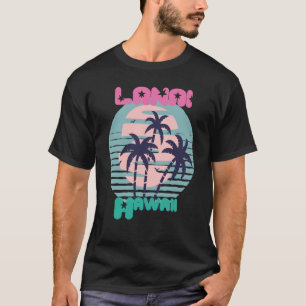 Palm tree Hawaii Lanai Vacation Beach Ocean T-Shirt