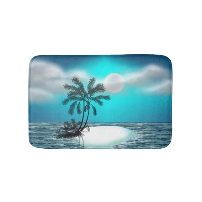 Palm Tree Island Bath Mat (Front)