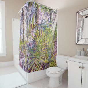 Palm Tree Jungle Tropical Shower Curtain