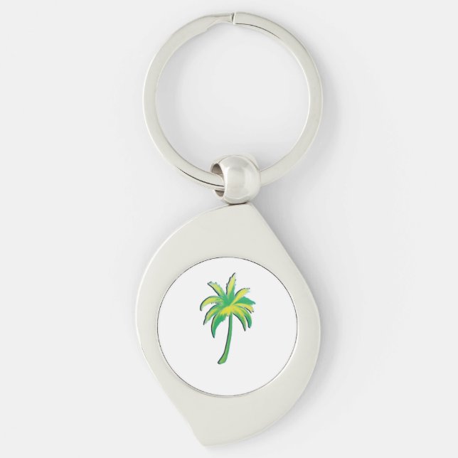 Palm Tree  Keychain (Front)