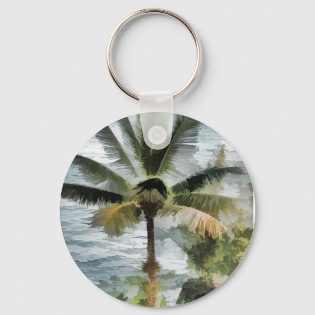 Palm Tree Keychain (Front)