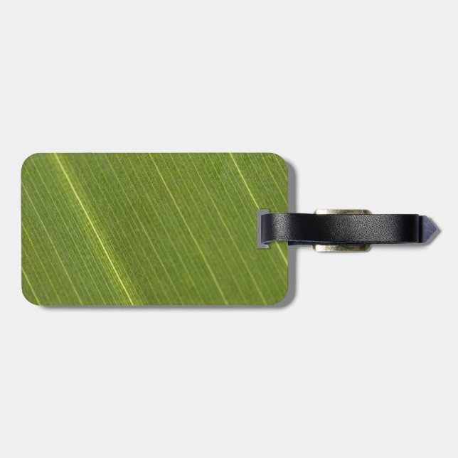 Palm Tree Leaf Tag For Luggage (Back Horizontal)