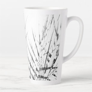 Palm Tree Leaves Minimalism Sketch Latte Mug