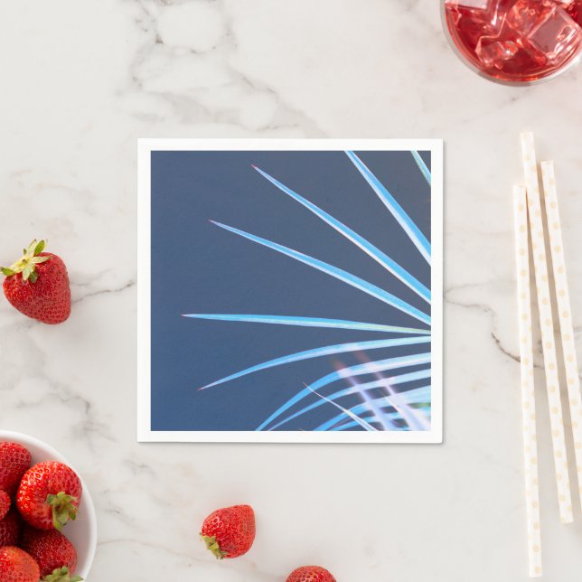 Palm Tree Leaves Minimalism Sketch Napkin (Insitu)