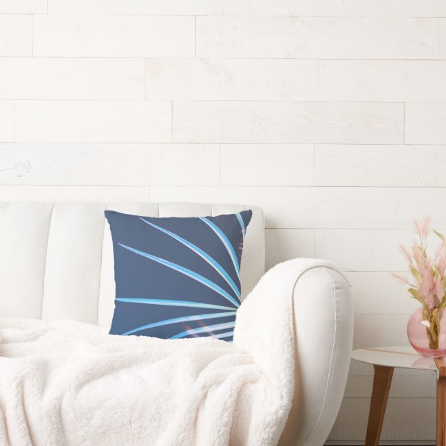 Palm Tree Leaves Minimalism Sketch Throw Pillow (Couch)