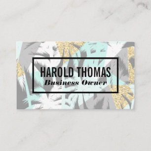 Palm Tree Leaves   Natural Pattern Business Card