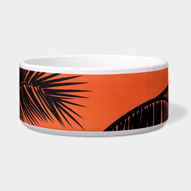 Palm tree leaves: seamless pattern. (Front)
