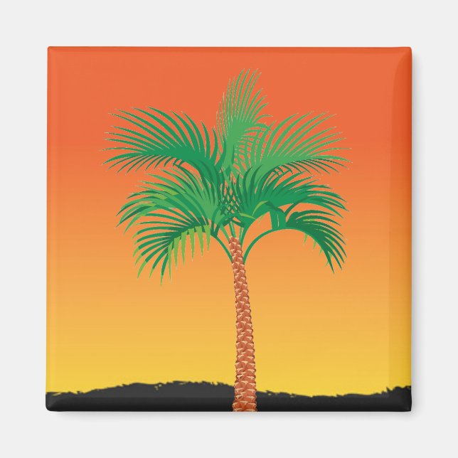 Palm Tree Magnet (Front)