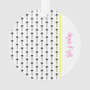 Palm Tree Motif Emplacement Travel Beach Coastal