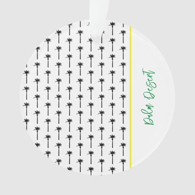 Palm Tree Motif Lieu de voyage Désert Chic (devant)