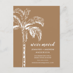 Palm Tree Moving Faire-part moderne